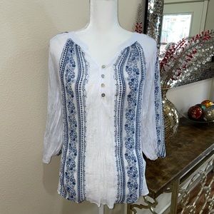 White summer blouse